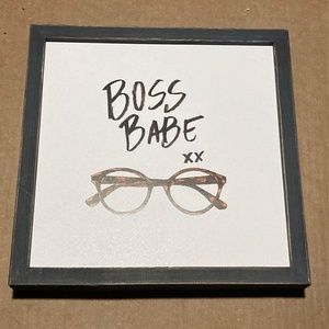 Boss Babe wall art